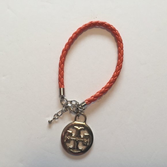 TORY BURCH WOVEN BRACELET WITH TB EMBLEM - Picture 1 of 3